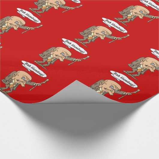 Bah Humbug Old Man Geschenkpapier (Ecke)