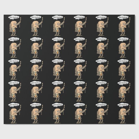 Bah Humbug Old Man Geschenkpapier (Flach)