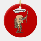 Bah Humbug Old Man Keramik Ornament (Hinten)