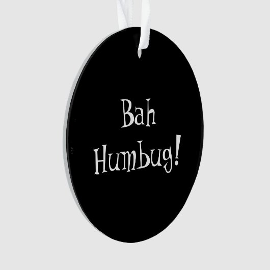 Bah Humbug Ornament (Vorderseite)