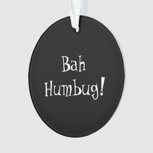 Bah Humbug Ornament (Vorderseite)