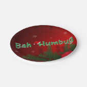 Bah Humbug Pappteller (Schrägansicht)