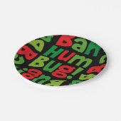 Bah Humbug Pappteller (Schrägansicht)