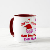 BAH HUMBUG Pig Tasse (Vorderseite Links)