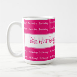 Bah humbug pink Christmas Kaffeetasse