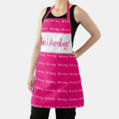 Bah humbug pinkfarbene Weihnachtsfrauen Schürze (InSitu)