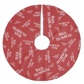 Bah Humbug Polyester Weihnachtsbaumdecke (Vorderseite)