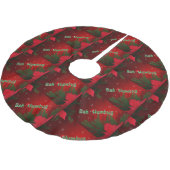 Bah Humbug Polyester Weihnachtsbaumdecke (Schrägansicht)