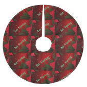 Bah Humbug Polyester Weihnachtsbaumdecke (Vorderseite)