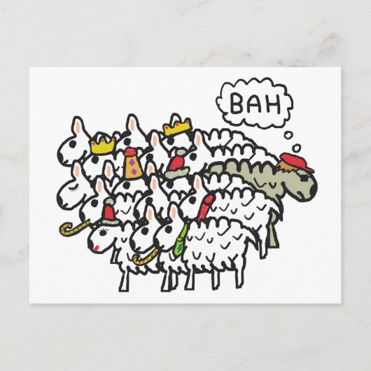 Bah Humbug Postkarte (Vorderseite)