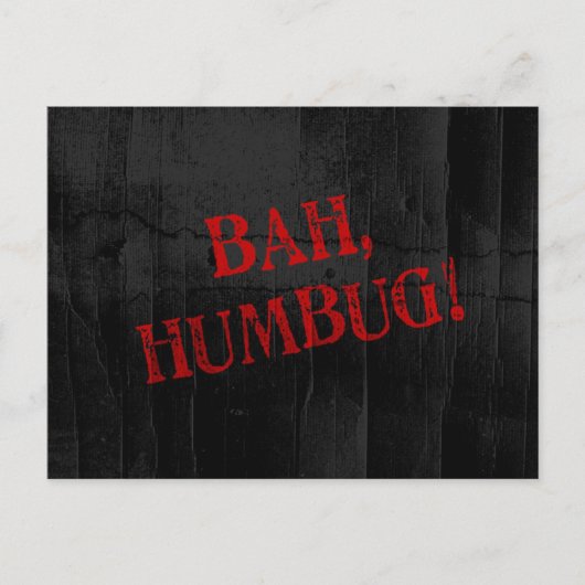 Bah Humbug Postkarte (Vorderseite)