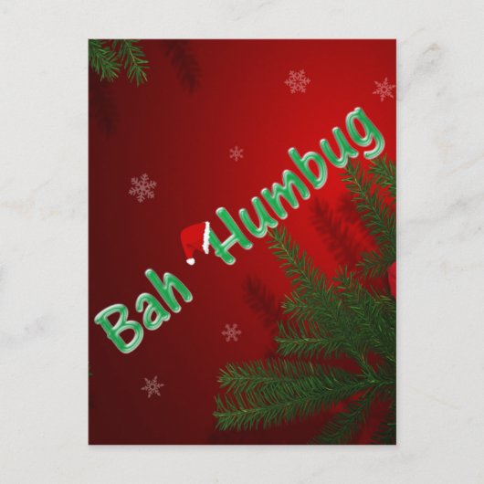 Bah Humbug Postkarte (Vorderseite)