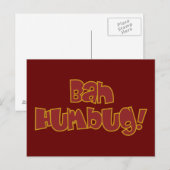 BAH HUMBUG! Postkarte (Vorne/Hinten)