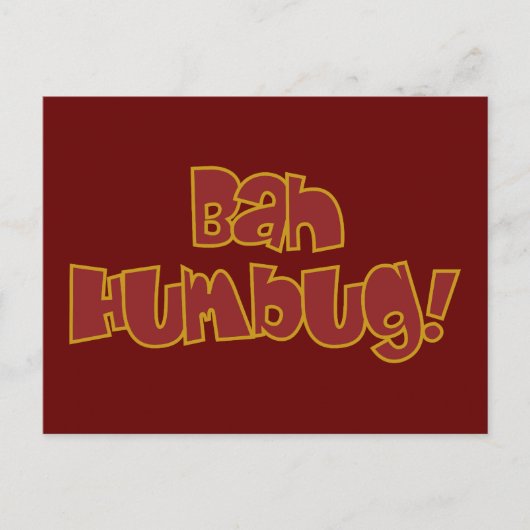 BAH HUMBUG! Postkarte (Vorderseite)
