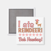 Bah Humbug Reindeer-Magnet Magnet (Vorderseite/Rückseite)