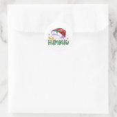Bah Humbug Runder Aufkleber (Tasche)