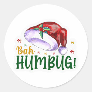 Bah Humbug Runder Aufkleber