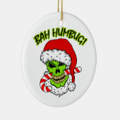 Bah Humbug-Schädel Keramikornament (Rechts)