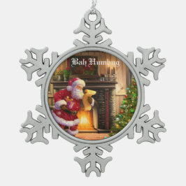 Bah Humbug Schneeflocken Zinn-Ornament