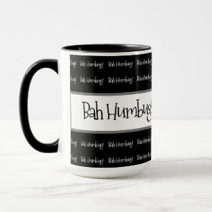Bah humbug schwarze Weihnachten Tasse