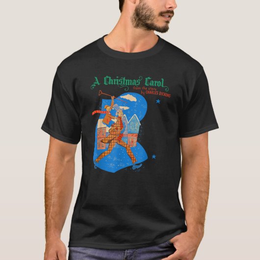 Bah Humbug Scrooge A Christmas Carol Tiny Tim Wint T-Shirt (Vorderseite)