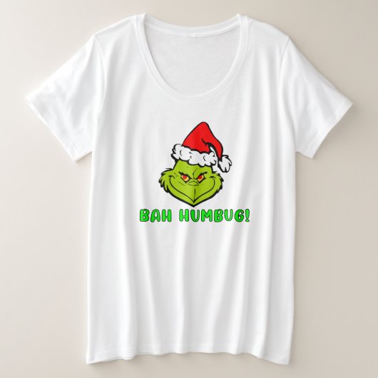 Bah Humbug Scrooge Essential Christmas Cartoon Große Größe T-Shirt (Design vorne)