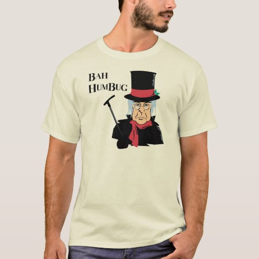 Bah Humbug Scrooge T - Shirt (Vorderseite)