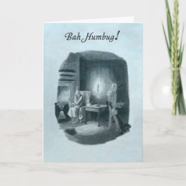 Bah Humbug Scrooge Weihnachtskarte. Feiertagskarte