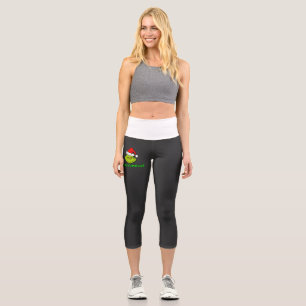 Bah Humbug Scrooge Wesentliche Weihnachts-Cartoon Capri Leggings