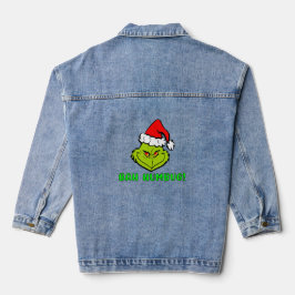 Bah Humbug Scrooge Wesentliche Weihnachts-Cartoon Jeansjacke