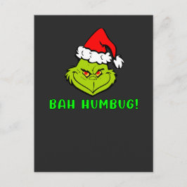 Bah Humbug Scrooge Wesentliche Weihnachts-Cartoon Postkarte