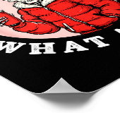 Bah Humbug Skull Hat Santa's Candy Christmas Pajam Poster (Ecke)