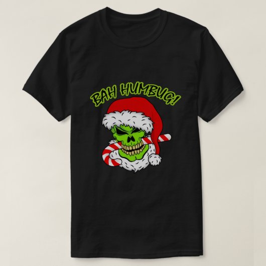 Bah Humbug Skull T-Shirt (Design vorne)