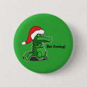 Bah Humbug! Spaß, Alligator mit Button (Vorderseite)