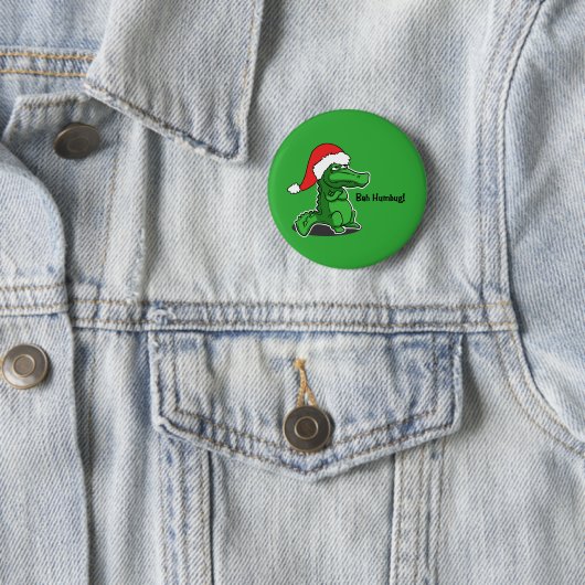 Bah Humbug! Spaß, Alligator mit Button (Beispiel)