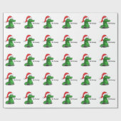Bah Humbug! Spaß, Alligator mit Geschenkpapier (Flach)