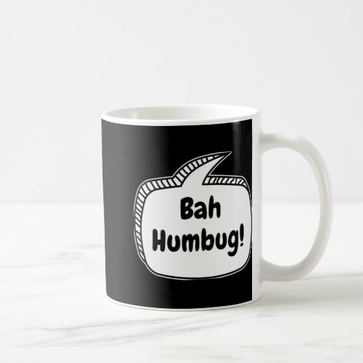 Bah Humbug Speech Bubble T Shirt Kaffeetasse (Rechts)
