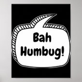 Bah Humbug Speech Bubble T Shirt Poster (Vorne)