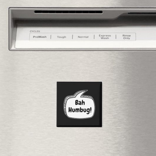 Bah Humbug Speech Bubble Toddler T Shirt Magnet (In Situ (Geschirrspüler))