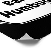 Bah Humbug Speech Bubble Toddler T Shirt Poster (Ecke)