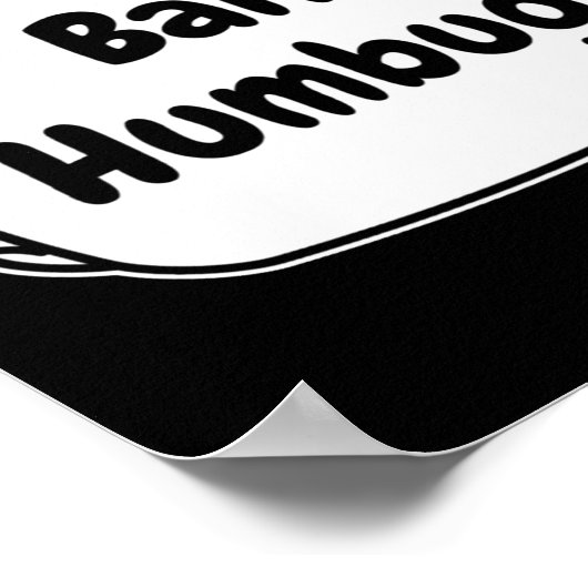 Bah Humbug Speech Bubble Toddler T Shirt Poster (Ecke)