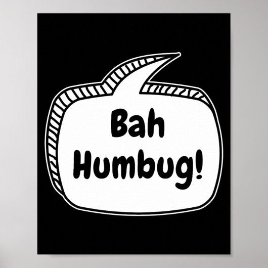 Bah Humbug Speech Bubble Toddler T Shirt Poster (Vorne)