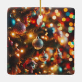 Bah Humbug Sphynx Cat Christmas Keramikornament (Rückseite)