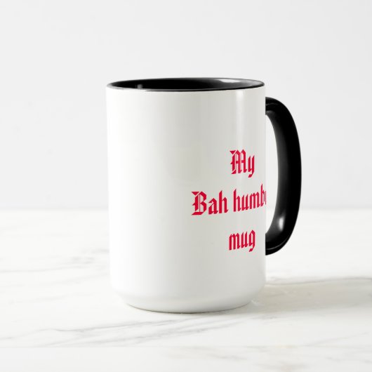 Bah Humbug-Tasse Tasse (VorderseiteRechts)