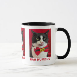 Bah Humbug Tuxedo Kat Weihnachtsfeierliche Tasse