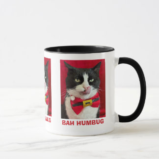Bah Humbug Tuxedo Kat Weihnachtsfeierliche Tasse