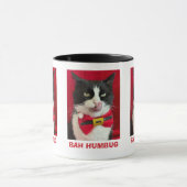 Bah Humbug Tuxedo Kat Weihnachtsfeierliche Tasse (Zentrum)
