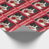 Bah Humbug Tuxedo Kat Weihnachtswrapping Paper Geschenkpapier (Ecke)