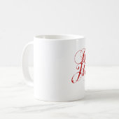 Bah! Humbug! Typografie-Tasse Kaffeetasse (Vorderseite Links)