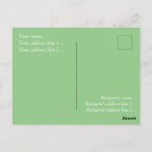 "Bah. Humbug. Und all das..." Baum mit Geschenken Postkarte (Rückseite)